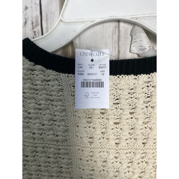 Jcrew crewcuts girls summer cloths sleeveless  cream dress size 12 - Picture 4 of 5